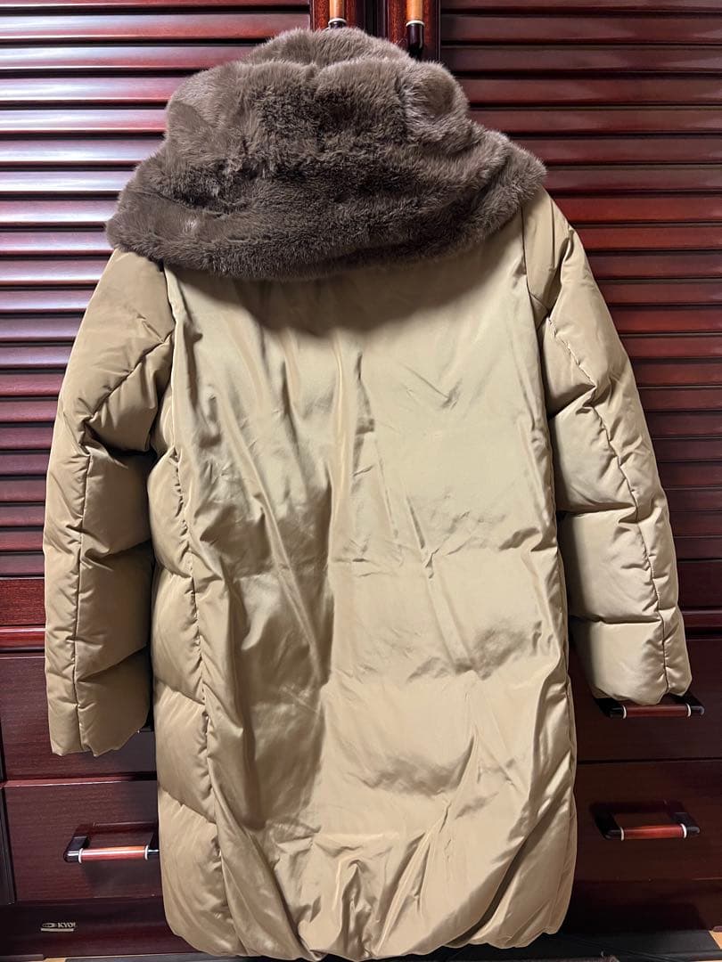 INÉD フェイクファーロングダウンコート