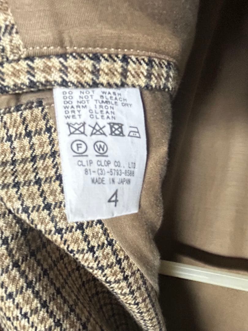 Auralee オーラリー ガンクラブ チェックコート サイズ4