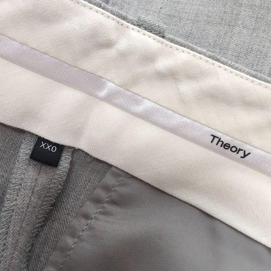 Theory　セットアップ　 スーツ　ノーカラー　センタープレス　Size00