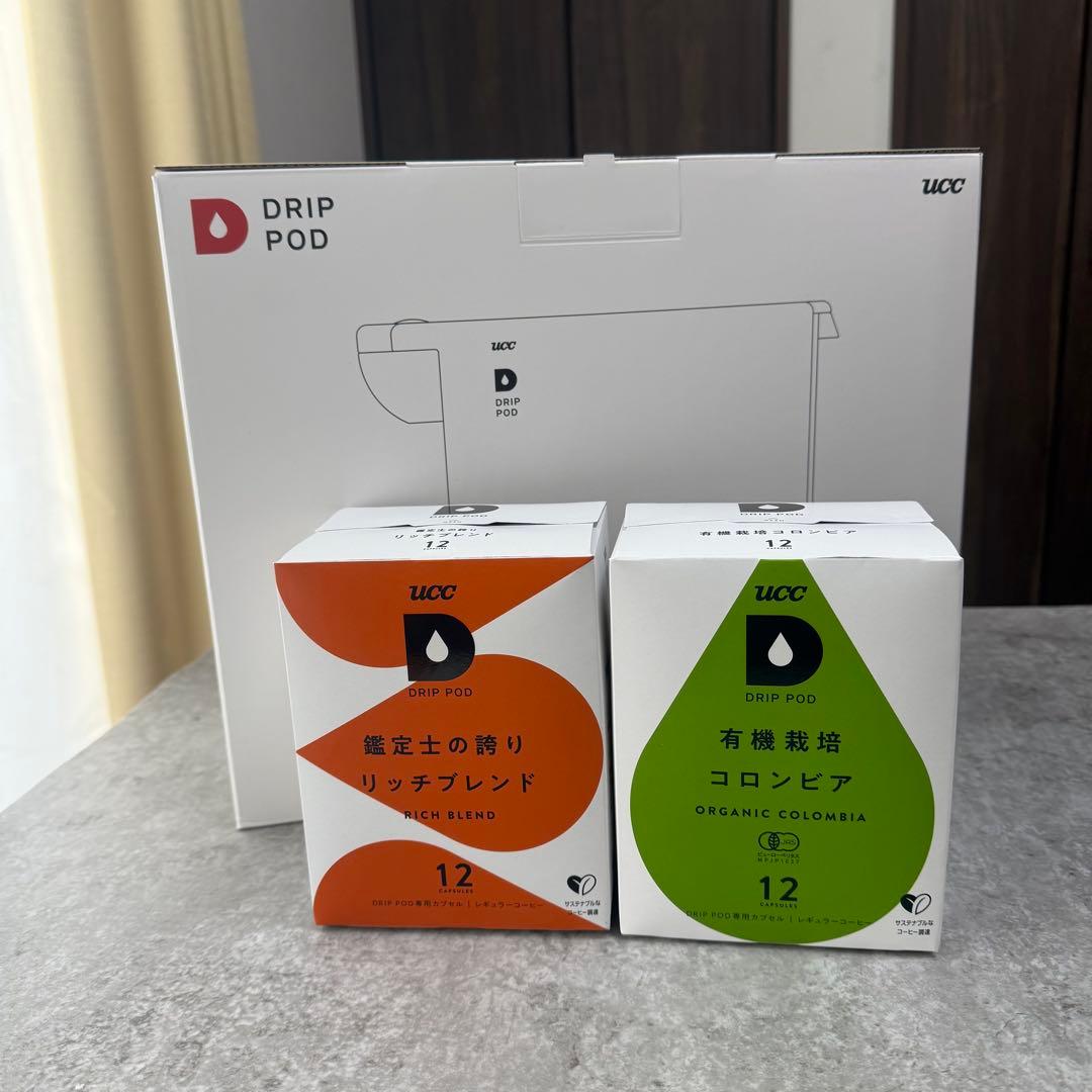 新品 UCC DRIP POD リッチブレンド 有機栽培 コロンビア12個入り
