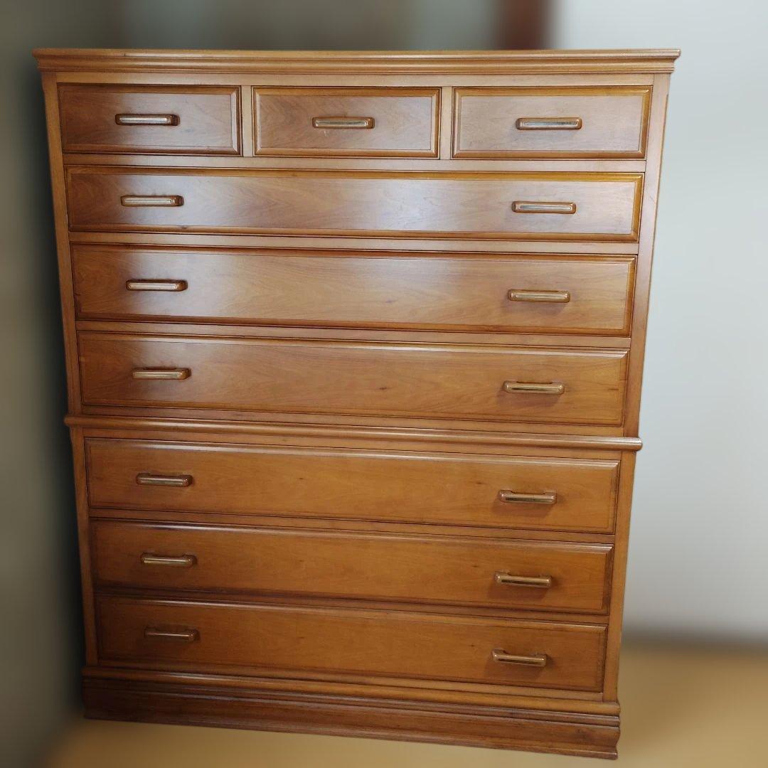 ナチュラルウッド チェスト 7段引き出し