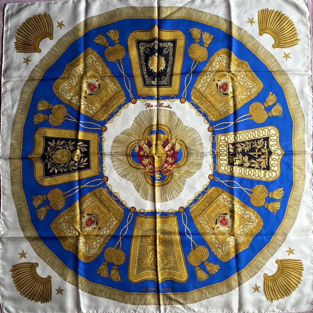 HERMES シルク スカーフ 90カレ　サーベル飾袋　専用