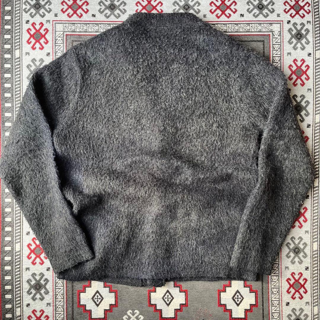 Special 60s モヘアカーディガン ブラック 毛足長 グランジ 50s