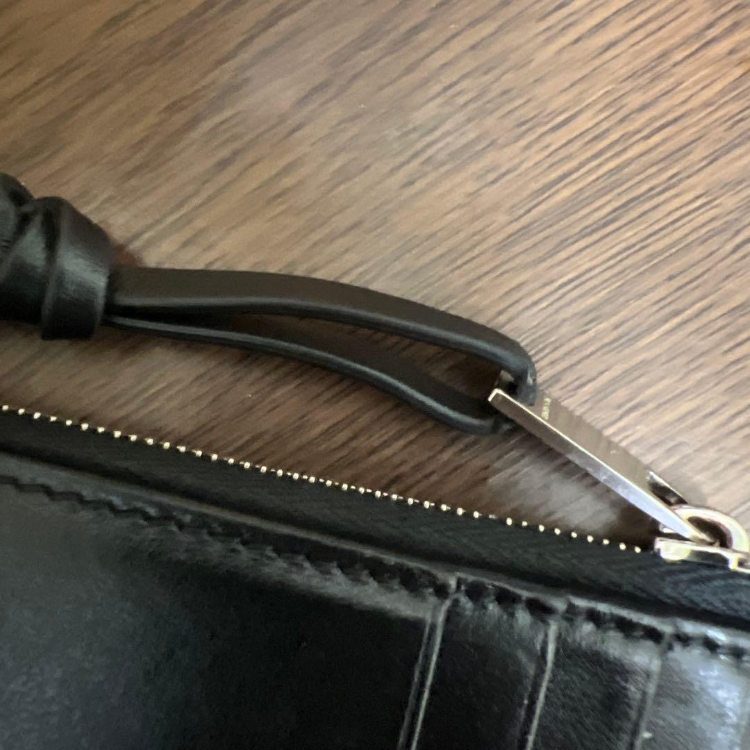 ジルサンダー　JIL SANDER ブラックレザー フラグメントケース