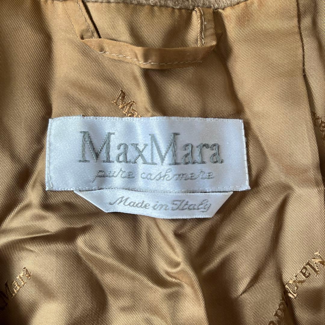 Max Mara ピュアカシミア100% コート 白タグ キャメル