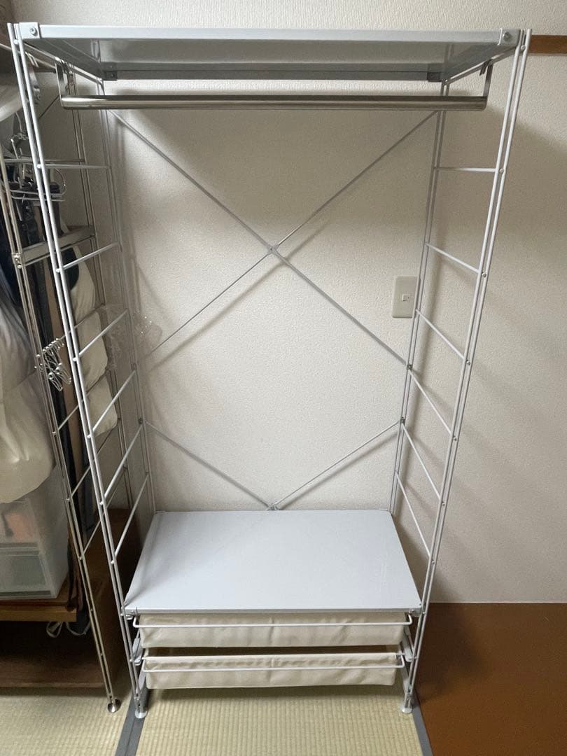 【無印良品】スチールユニットシェルフ　ワードローブ