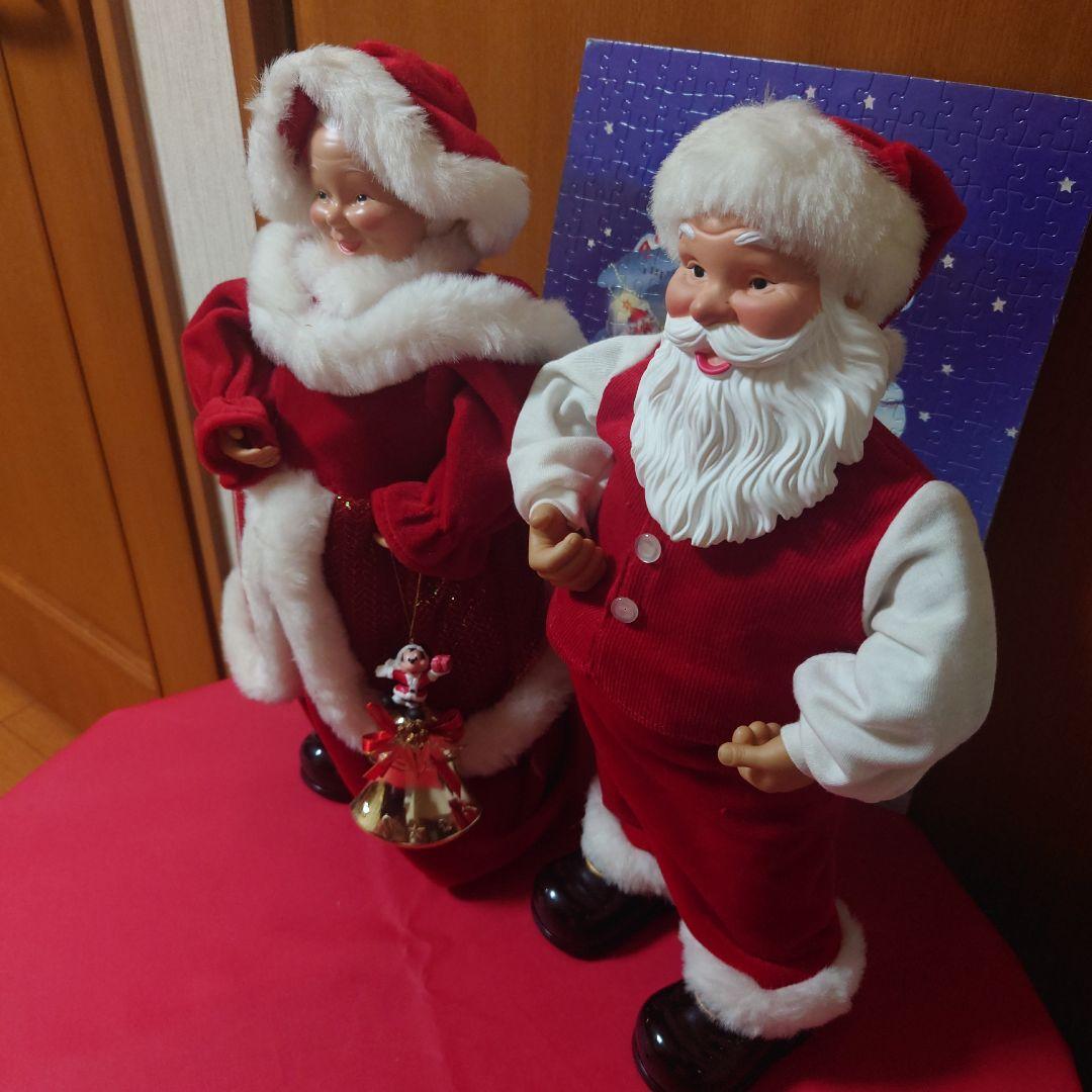 クリスマス！ダンシング、ミュージック！サンタ&サンタ夫人ドールセット！