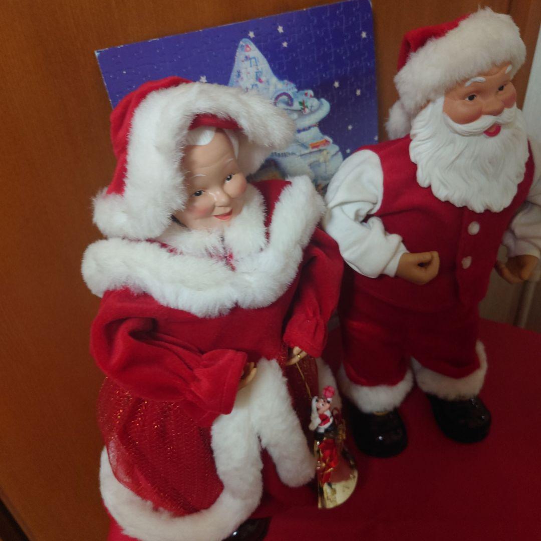 クリスマス！ダンシング、ミュージック！サンタ&サンタ夫人ドールセット！