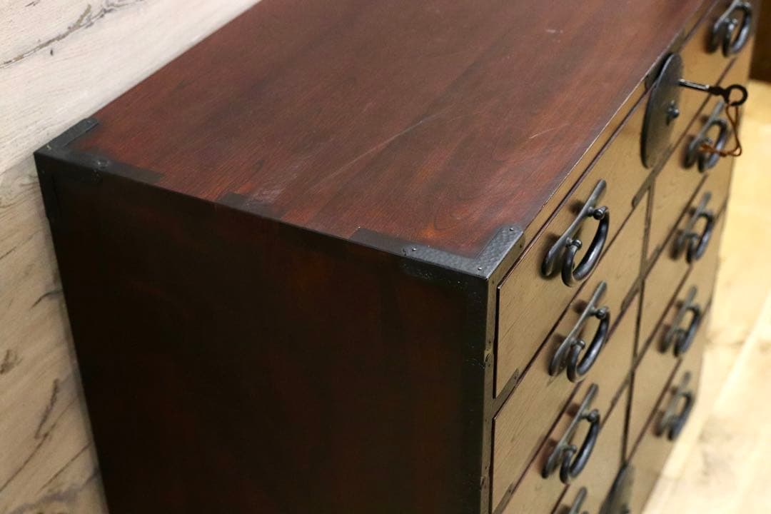 GMIS259○仙台箪笥 時代箪笥 整理箪笥 引出し収納 和家具 和モダン