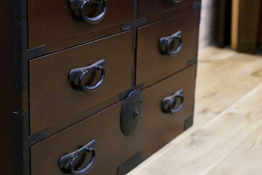 GMIS259○仙台箪笥 時代箪笥 整理箪笥 引出し収納 和家具 和モダン