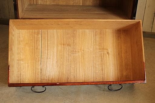 綺麗な庄内時代箪笥　5段　総桐材　タンス　収納　古家具　古民家　時代家具