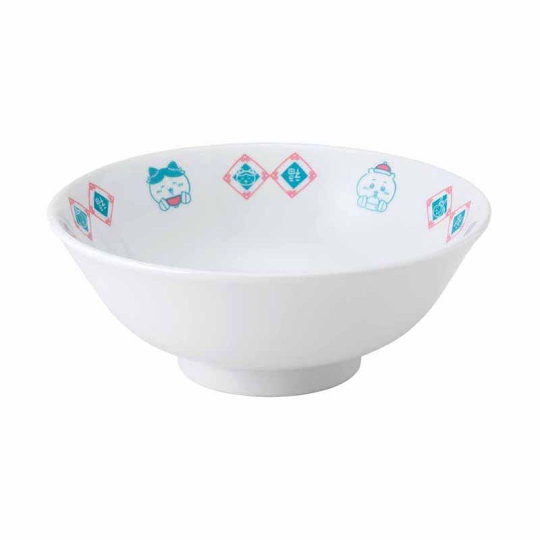 新品★ちいかわ飯店【ちいかわ＆ハチワレ＆うさぎ】ラーメンどんぶり＆レンゲセット