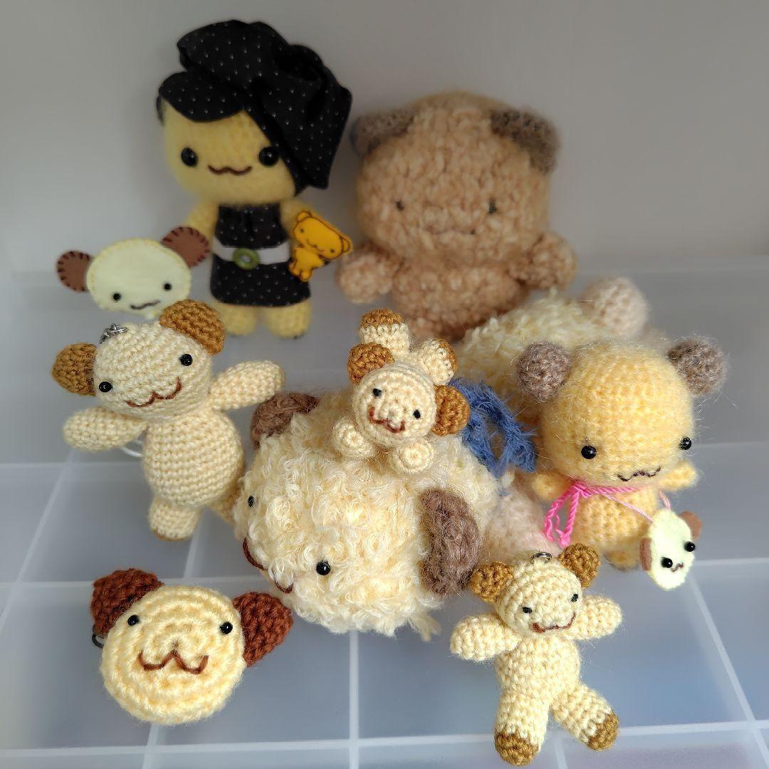 ぷんくまプンクマPUNKUMAマザーグースの森 かわいいあみぐるみセット 9体