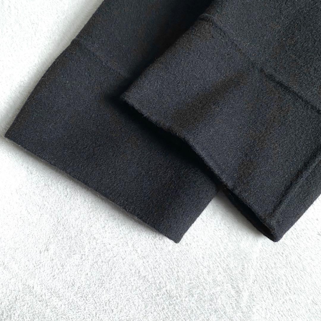 【ほぼ未使用✨】Plage ハミルトンノーカラーコート　ダブルフェイス　黒　38