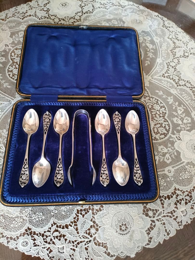 アンテーク☆薔薇メッシュ柄スプーン