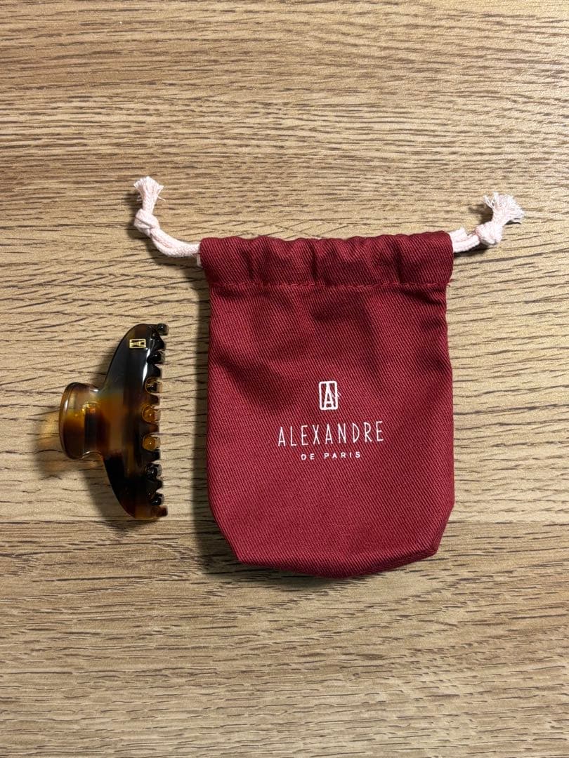 アレクサンドルドゥパリ　ヘアクリップ　M ブラウン