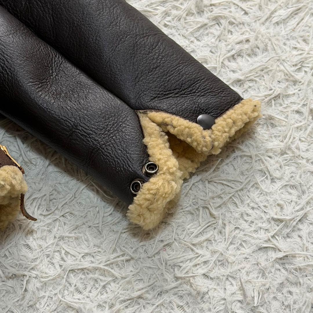 16416✨AERO LEATHER B-6 ムートン フライトジャケット 38