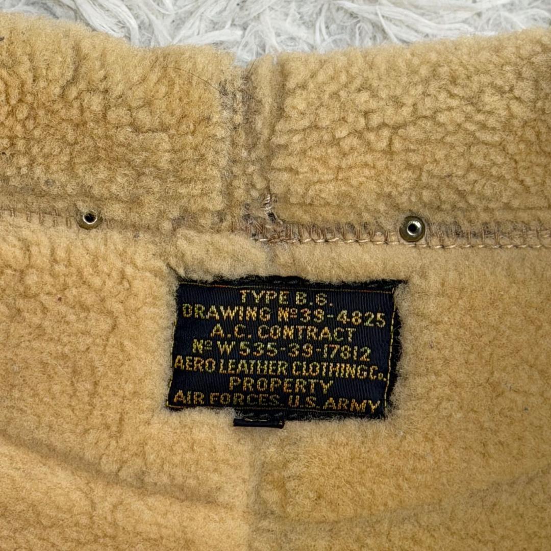 16416✨AERO LEATHER B-6 ムートン フライトジャケット 38