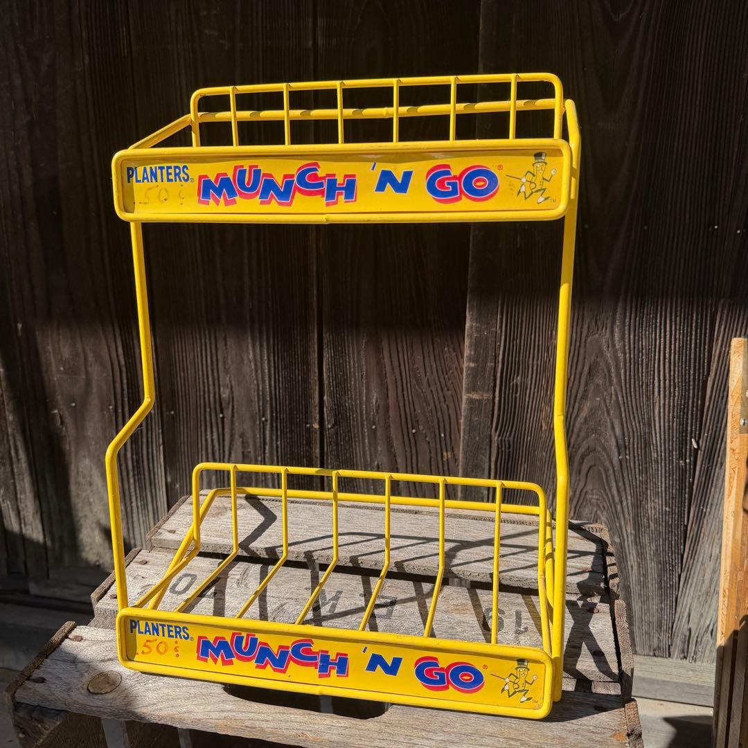 ミスターピーナッツ　ヴィンテージ ストアディスプレイ　ワイヤーラック　什器