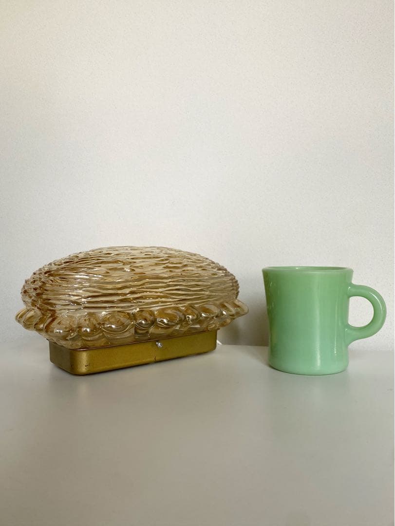 アンティーク ビンテージ 50s 60s ミッドセンチュリー ガラス ライト