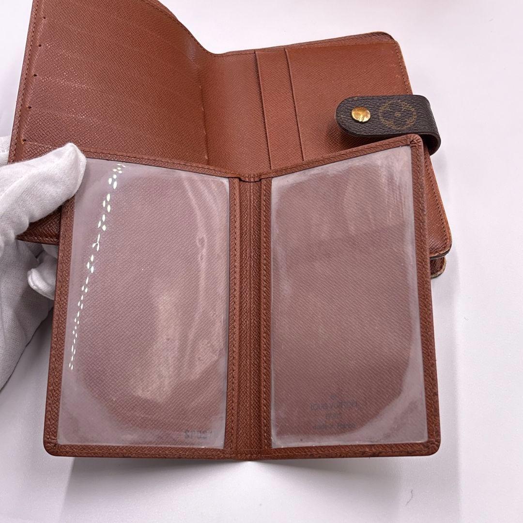 【廃盤】ルイヴィトン ポルトパピエジップ モノグラム パスケース付き 折り財布