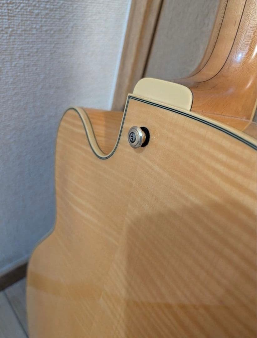 良品、フルアコギター、Ibanez AF105 NT パーツ一部交換