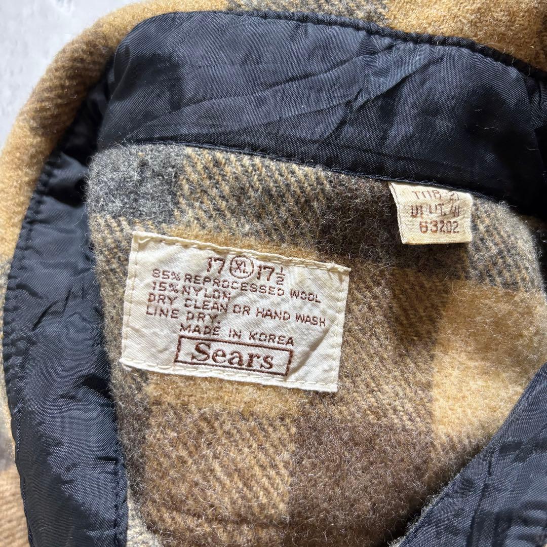 トップス 80s Old Sears Wool Shirt