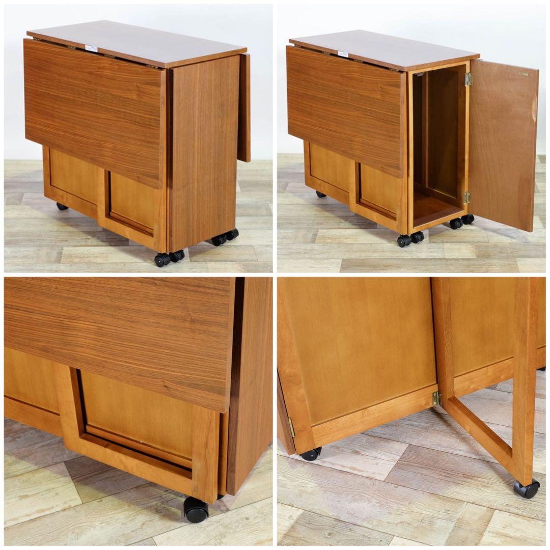 C 新品 ダイニングセット 折り畳み ダイニングテーブル ブラウン 省スペース