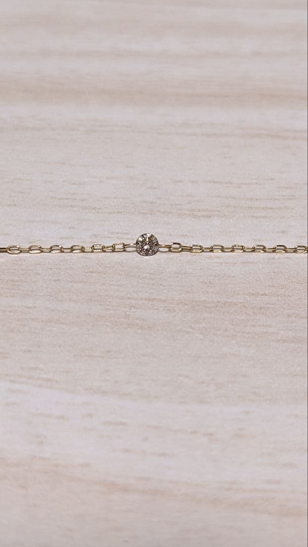 cui-cui プチダイヤゴールドブレスレットK10