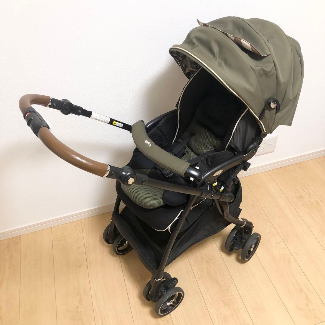 アップリカ ラクーナ ビッテクッション 限定モデル ベビーカー レザーハンドル