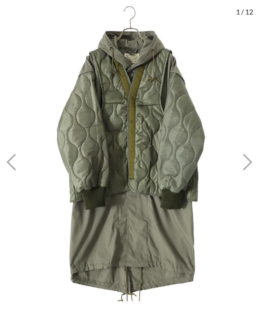 77circa circa make layered m-51 coat 美品