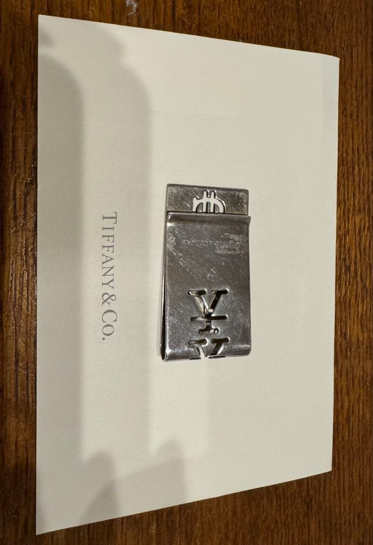 Tiffany & Co. ティファニーカレンシーマネークリップ レシート原本