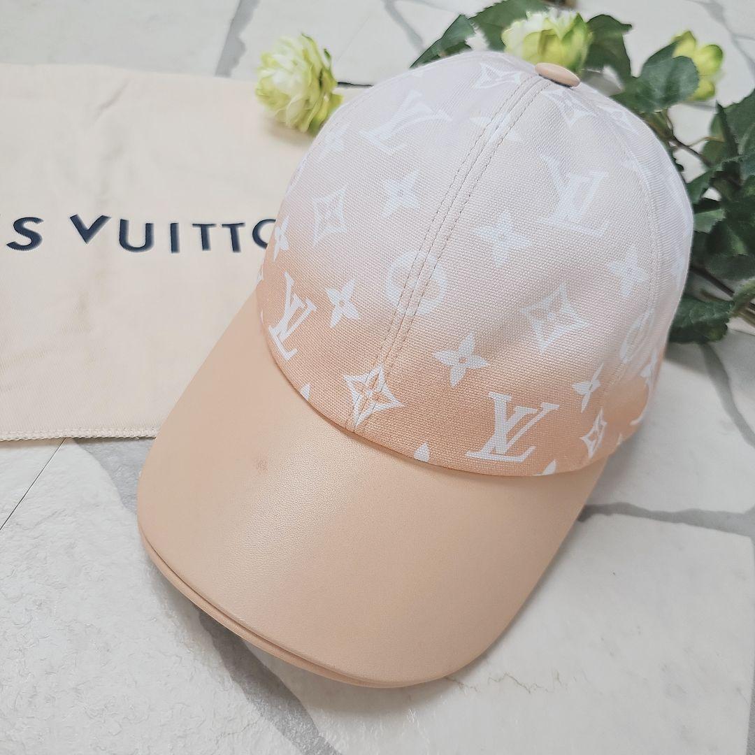 美品✨LOUIS VUITTON モノグラムキャップ　グラデーション　ピンク　M