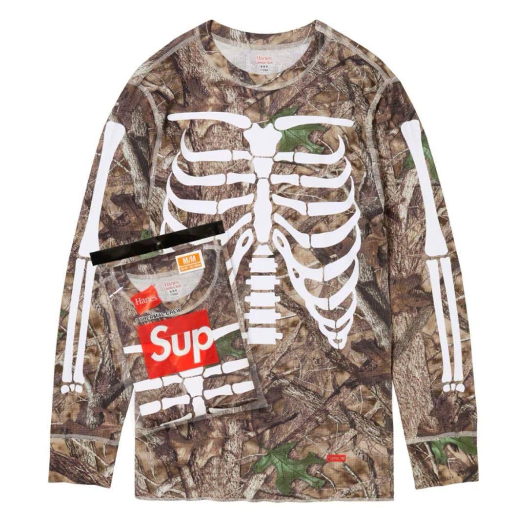 Supreme Hanes Bones Thermal Crew リアルツリー