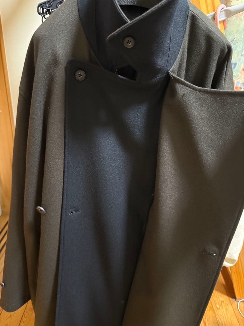 【ssstein】オーバーサイズドッキングダブルブレステッドコート