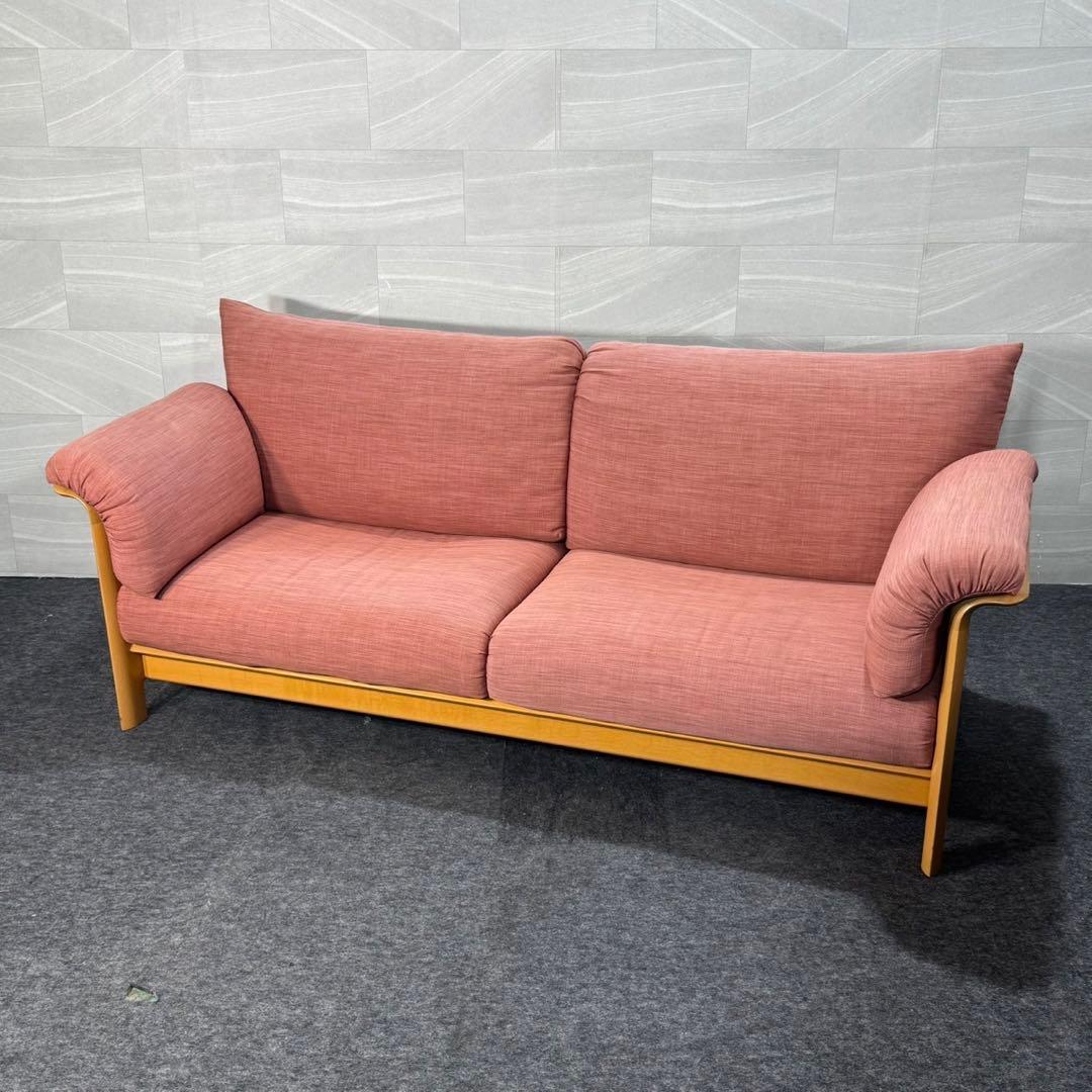 シラカワ ソファ 布張り 3P ラプトおしゃれ 木製フレーム d4607