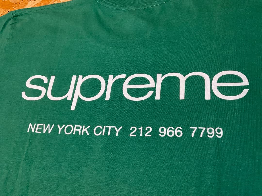 タグ付 未使用 シュプリーム 23FW NYC Tee Light Pine L
