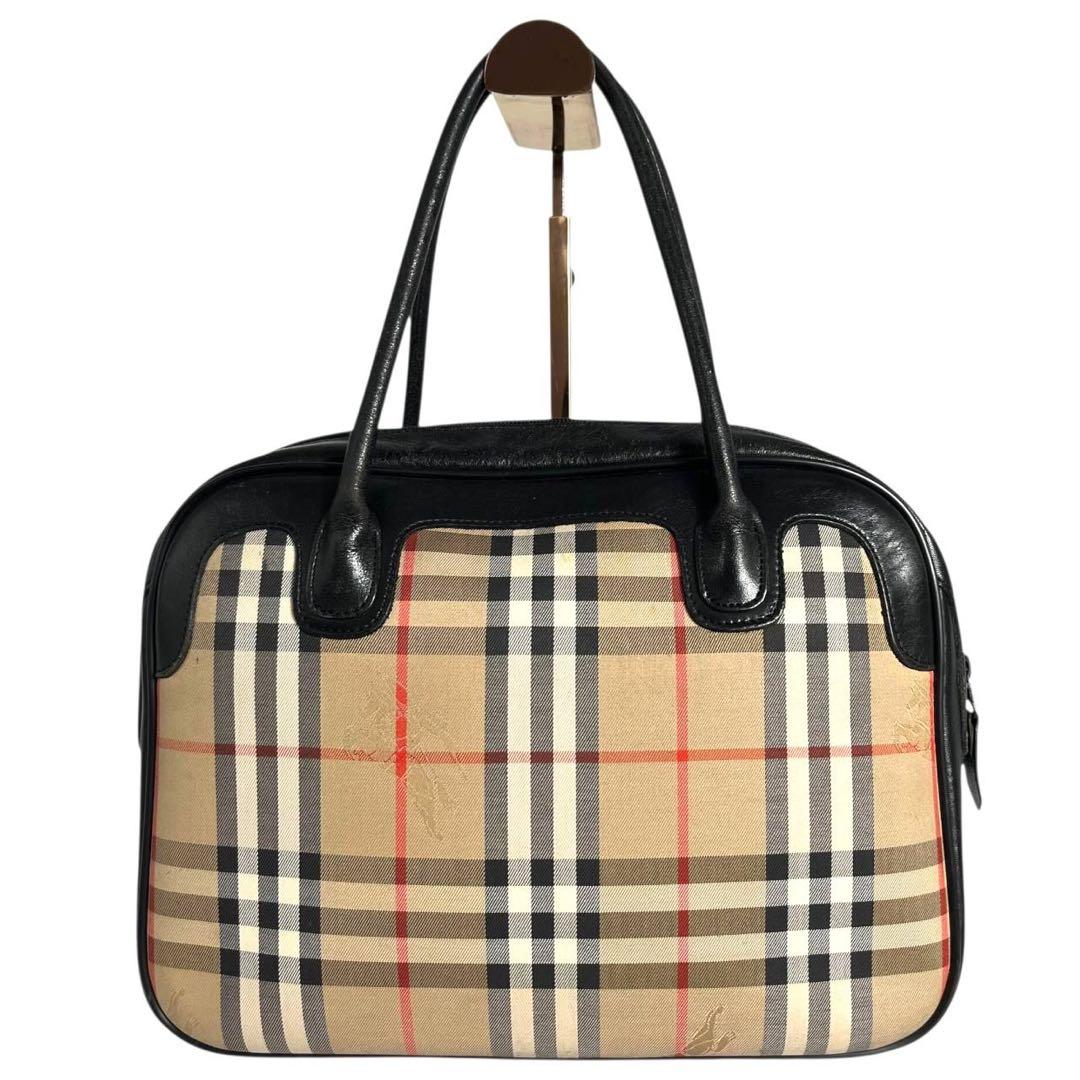 BURBERRY バーバリー　ボストンバッグ　ノバチェック　シャドーホース　41