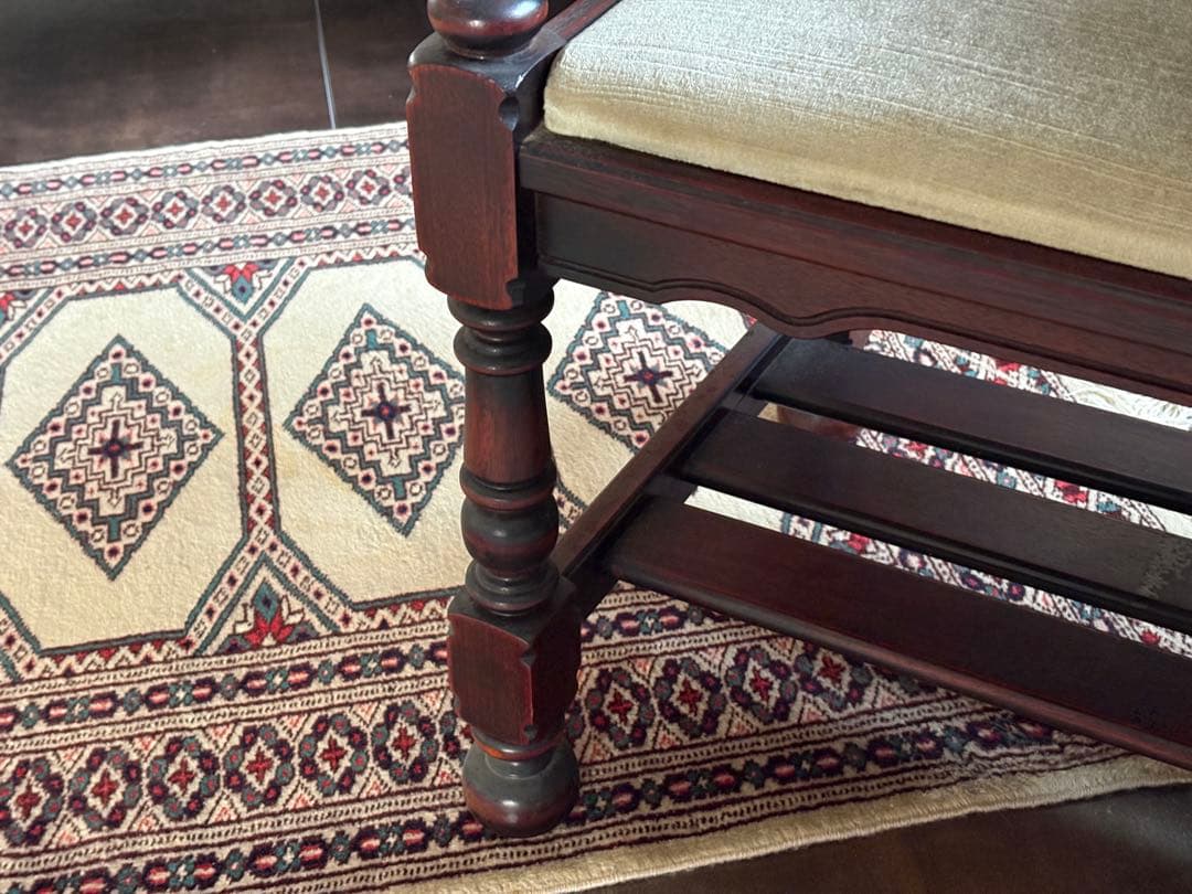 カリモク　karimoku テレフォンベンチ　コロニアル　ビンテージ　nZ