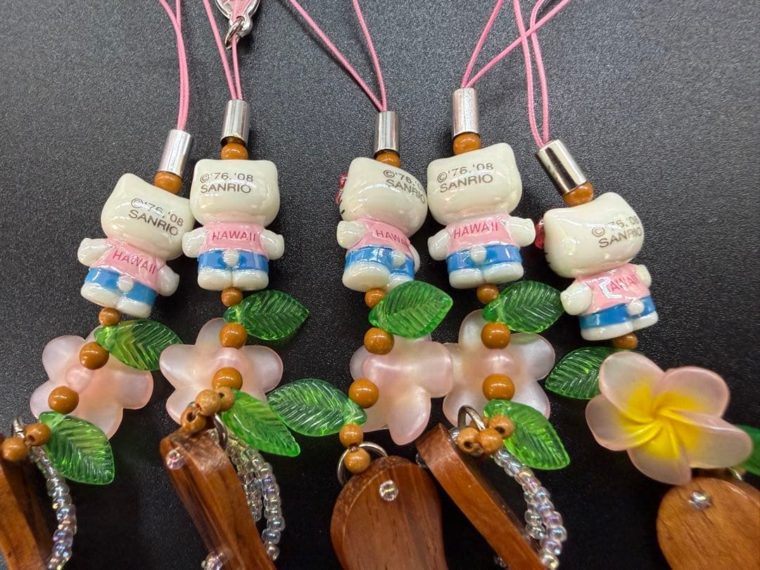 レアご当地　限定 白キテイkitty 根付けストラップ ABCstore 5点