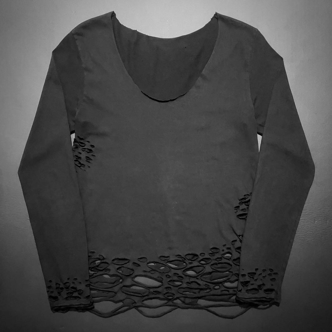 カットアウトカットソー リメイク レイヤード archive グランジ 00s