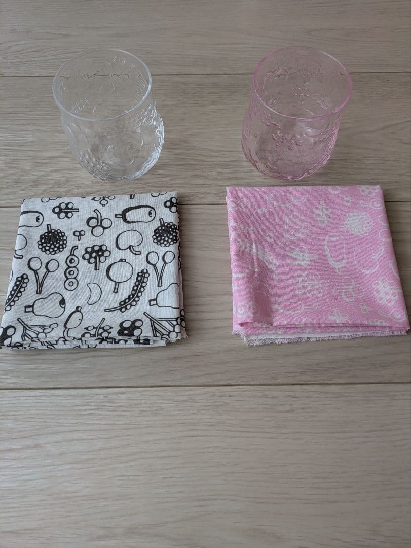  イッタラ フルッタタンブラー　クリア・ペールピンク2個セット