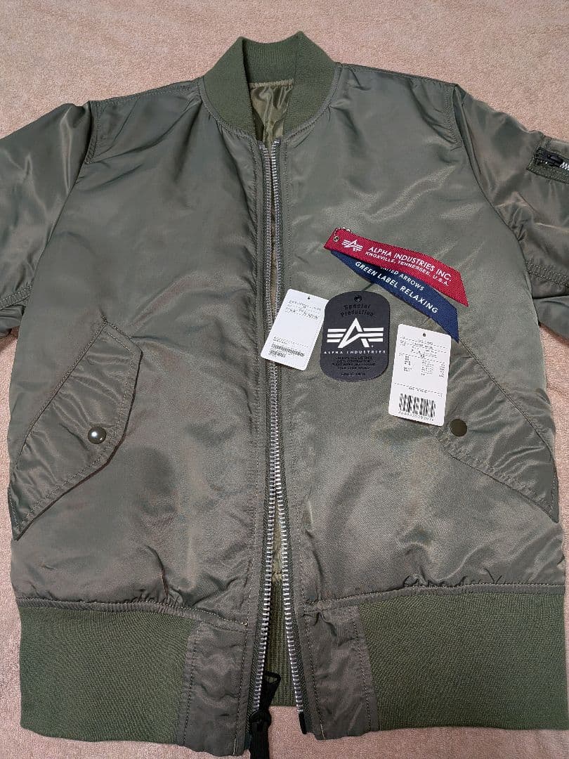 ALPHA MA-1ジャケット リバーシブル　サイズM