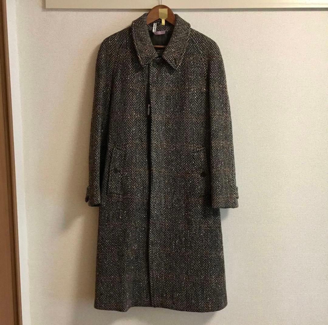 Burberrys アイリッシュツイード　イギリス製　ステンカラーコート