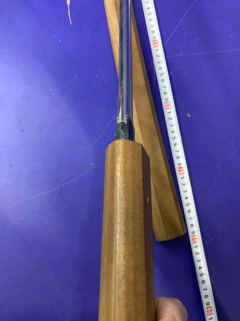 G）模造刀 白鞘 太刀 全長約103センチ 高級