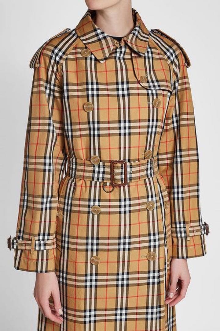 BURBERRY ベージュ チェック トレンチコート uk10