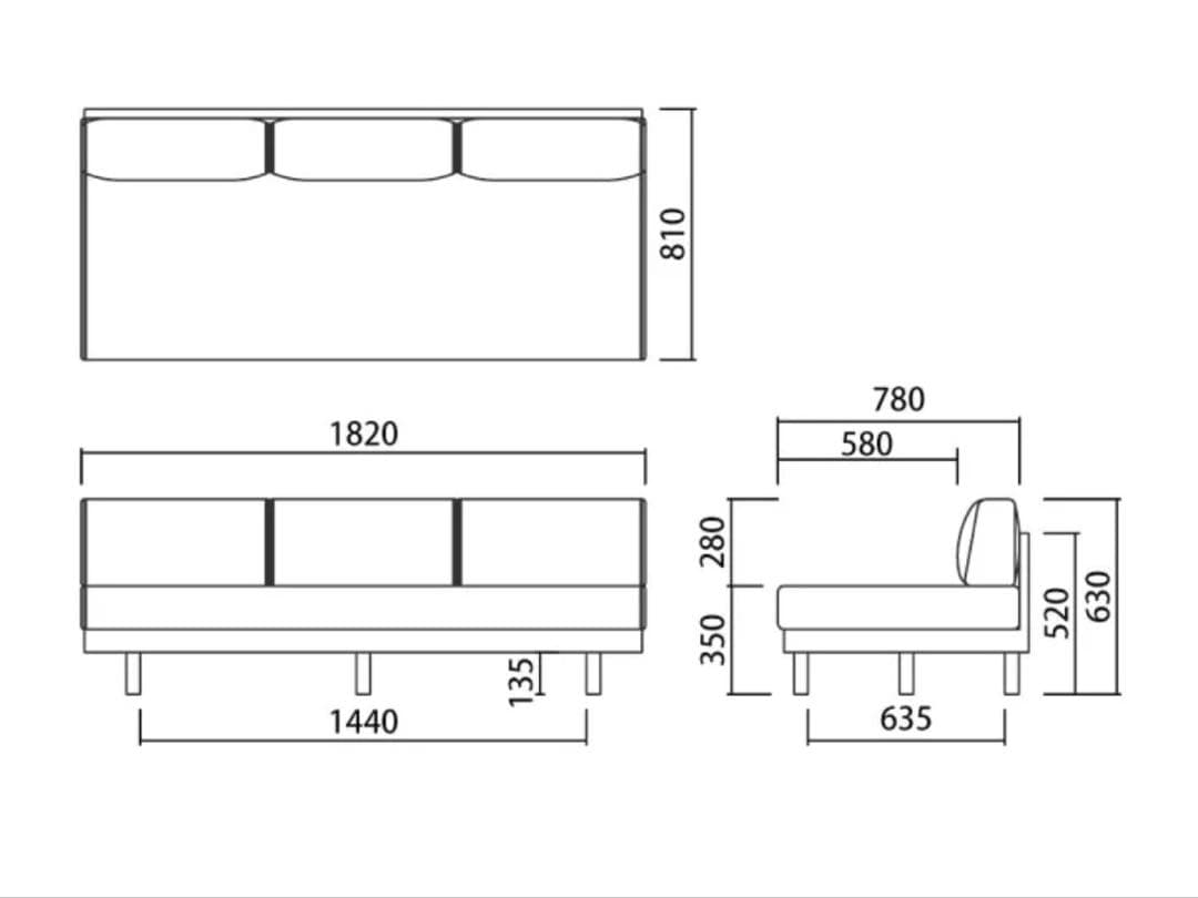 SIEVE ソファ モーニング　ディベット　チャコール