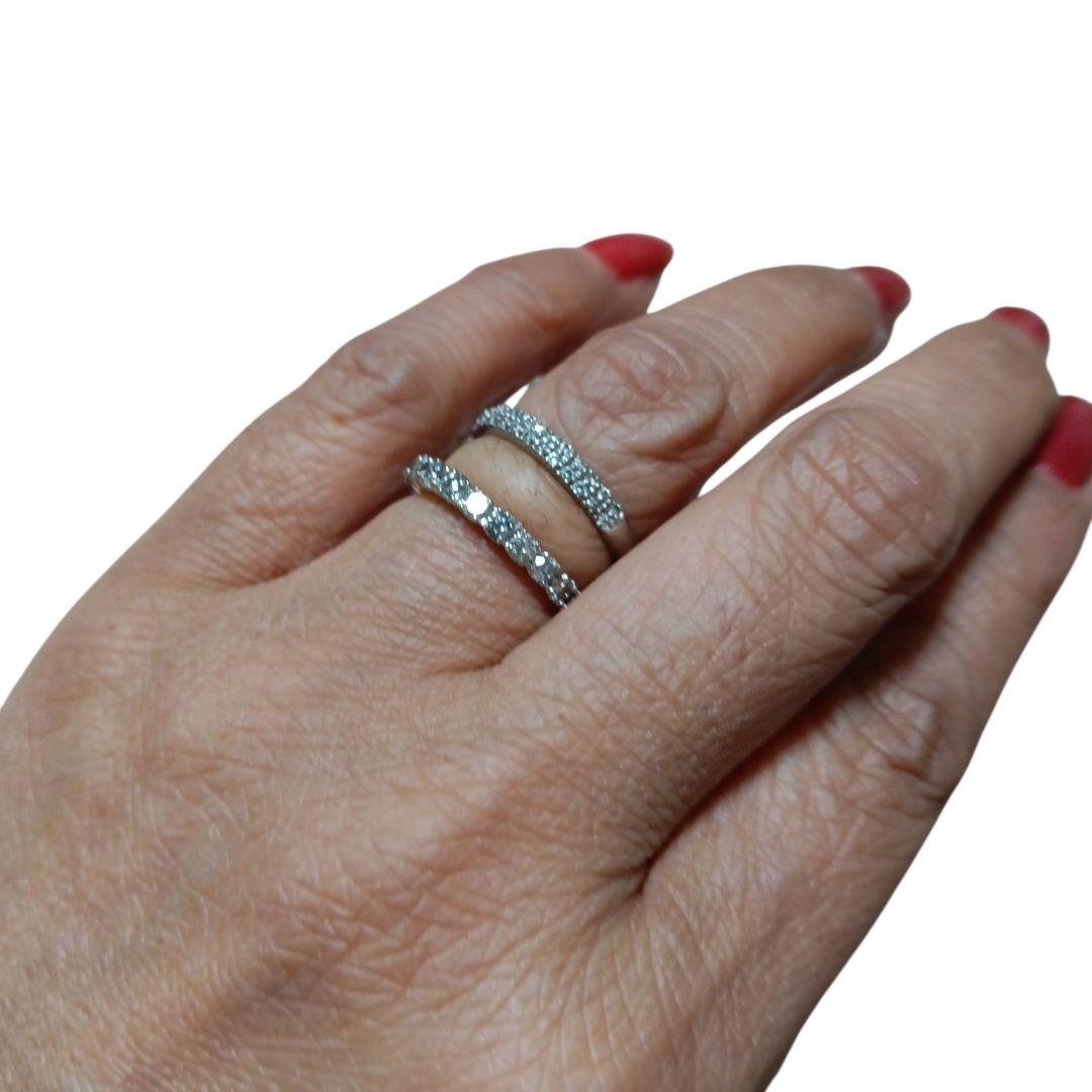 18K /WGリング　フルエタニティ D1.00ct　8.5サイズ