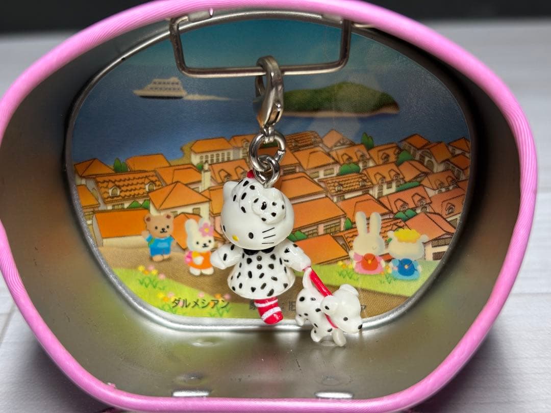 ハローキティ 世界子犬のお散歩 ファスナー マスコット 2003年 激レア