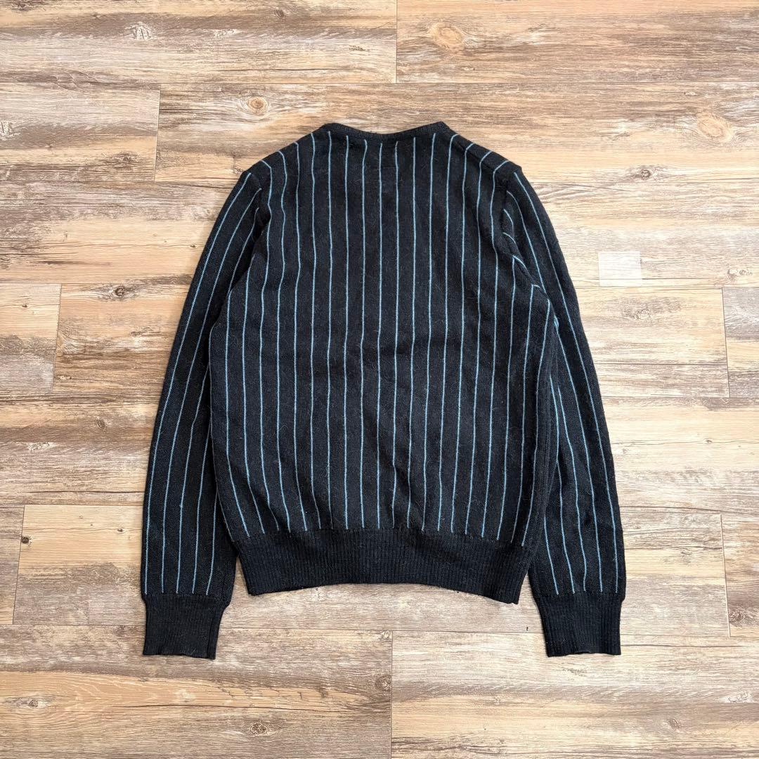 ナンバーナイン 08 AW ニット カーディガン アルパカ ストライプ